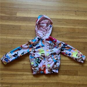 Space Jam New Legacy pink windbreaker jacket all over print 4 looney tunes NBA